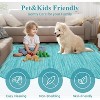 Coucheta Scalloped Area Rugs Washable Modern Accent Rug, Stain-Resistant Foldable Floor Mat with Non-Slip Backing Contemporary Low Pile Indoor Carpet - 4 of 4