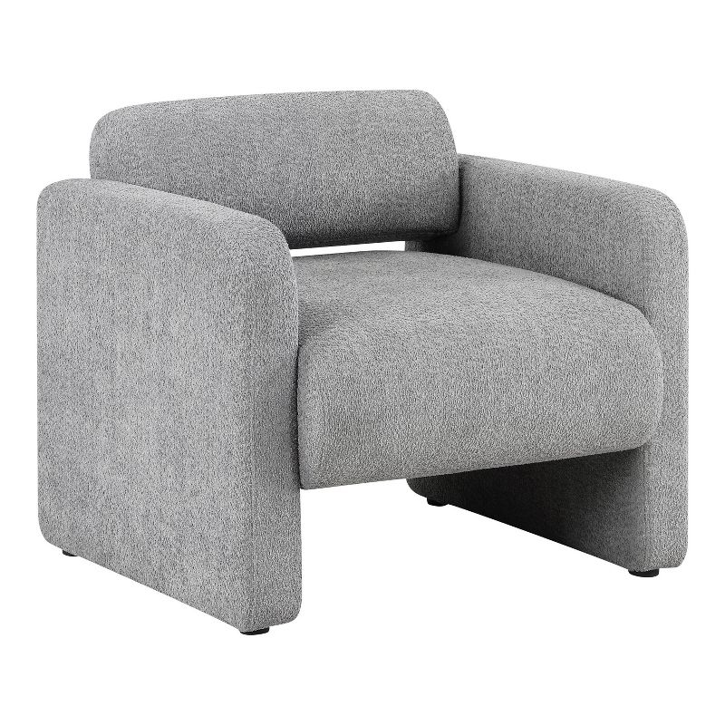 HOMES: Inside + Out Sanddrift Modern Boucle Upholstered Accent Chair, 1 of 9