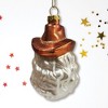 Western Cowboy Santa Vintage Frontier Glass Christmas Ornament| OrnamentallyYou - 4 of 4