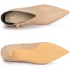 Allegra K Women's V-Shape Cutout Pointy Toe Stiletto Heels Ankle Booties - 4 of 4