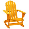 vidaXL Adirondack Rocking Chair Lounge Patio Chair for Garden Solid Wood Fir - Orange - 2 of 4