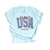 Simply Sage Market USA Checkered Lightning Short Sleeve Tee - 2 of 4