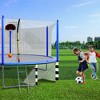 VisioGear Trampolines, Trampoline with Safety Enclosure Net, Trampoline with Basketball Hoop, Blue, 192.13"*192.13"*106.32" - 4 of 4