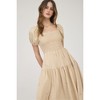 August Sky Women's Smocked Embroidered Floral Midi Dress - 4 of 4