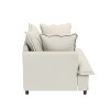 Whisen Oversized Modern Sofa Module for Modular Sectional Sofa, Wide Seat Chenille Armchair with Pillows - 4 of 4