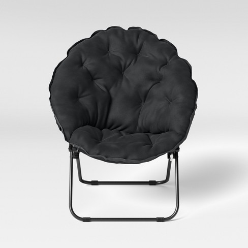 Dish Chair Black Room Essentials