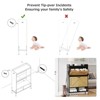 Shoe Cabinet w/ 2 Flip-Up Drawers Entryway Shoe Storage Cabinet - 4 of 4