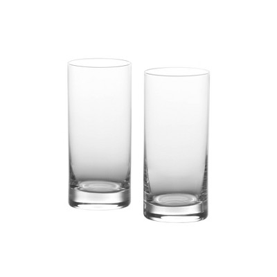 Elle Decor Double Wall Insulated Glass Tumbler, 14oz Highball Glass Cups  For Lemonade, Iced Tea, Tropical Drink, Cocktail, Iced Coffee, Set Of 2 :  Target