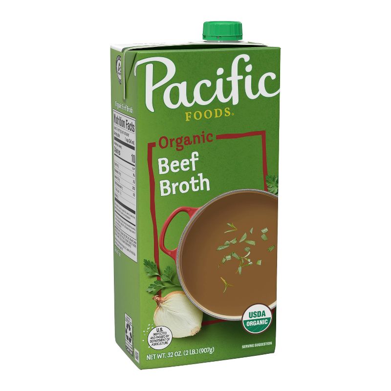 Pacific Foods Gluten Free Organic Beef Broth - 32oz, 1 of 11