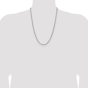 Chisel Stainless Steel Polished 1.7mm 24" Elongated Box Chain Necklace - 1 of 4