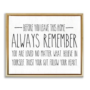 Stupell Industries Follow Your Heart Motivational Quote Casual Phrase, 25" x 31" - 1 of 4