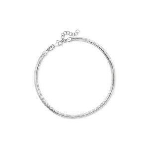 Ross-Simons Italian Sterling Silver Flat Snake-Chain Anklet Size 9 - 1 of 4