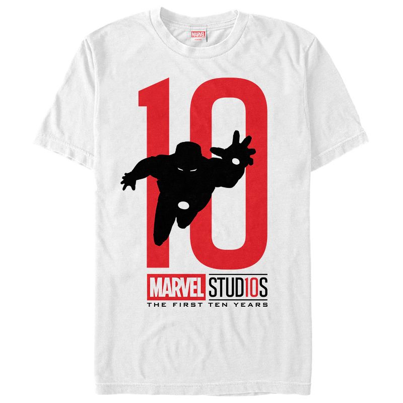 Men's Marvel 10 Anniversary Iron Man T-Shirt, 1 of 5