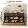 62" Large Sideboard Buffet with Storage, Modern Farmhouse Coffee Bar with 3 Drawers - 4 of 4
