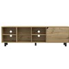 Chic Crate - Harwich 5-Tier Scandinavian Media Unit w/ Cable Management & Display Ledges - Solid Light Oak TV Stand for Living Room/Entryway - 3 of 4