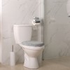 TOWN & COUNTRY EVERYDAY Ultra Plush Solid Tufted Toilet Lid Cover, Machine Washable, Grey, 18.5"x19.6" - 2 of 4