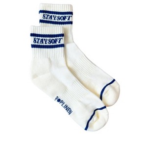 POPLINEN Women's Stay Soft Stripe Socks - 1 of 4