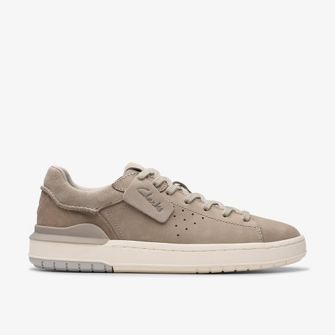 Мужские Clarks Mens Courtlite 2 Run Grey Nubuck Sneakers 10 Medium