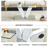 GlasFlength Rectangular Coffee Table with Tempered Glass Top, Modern Design, Suitable for Living Room, Patio, Clear, 43.3" * 23.6" * 17.3" - 3 of 4