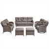 7 Pieces Gymojoy Sofa Chairs Ottoman with Swivel Chairs - 3 of 4