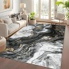 Area Rug Modern Abstract Carpet, Machine Washable Low Pile, Non Slip Stain Resistant Rug for Living Room Bedroom Balcony Kids Room Decor - 2 of 4