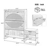 47.2" Shoe Racks Storage Cabinet Rattan Shoe Storage Organizer With 2 Flip Drawers, a Storage Drawer and a Bench For Entryway, Light Brown-- Frevyn - 2 of 4