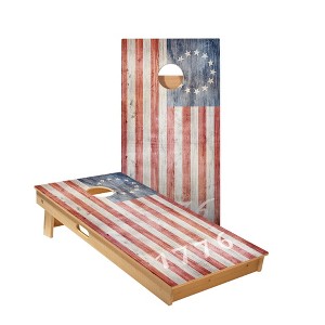 Skips Garage 1776 American Flag Cornhole Boards - ACA Star Series - 1 of 1