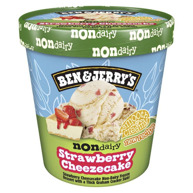 Ben &#38; Jerry&#39;s Non-Dairy Strawberry Cheesecake Frozen Dessert Certified Vegan - 1 Pint, 3 of 8