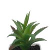 Unique Bargains Artificial Plants Plastic Green 2.2"x2.2"x2.56" 1 Pcs - 4 of 4