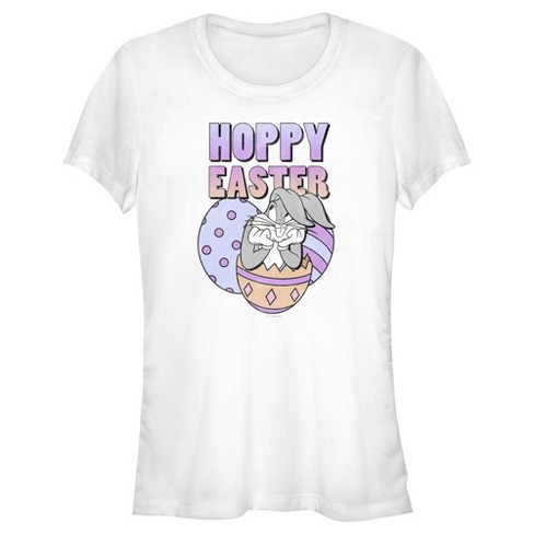 Juniors Womens Looney Tunes Bugs Bunny Hoppy Easter T-Shirt - image 1 of 4