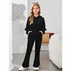 Girls Corduroy Tracksuit Sets Hoodie Tracksuits Girls Athletic Sets 2 Piece Sport Outfits Hoodie Sweatshirts with Bootcut Pants - 3 of 4