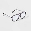 Women's Plastic Aviator Sunglasses - Wild Fable™ Gray: Blue Light Filtering, UV Protection, Recycled Frame - 2 of 2