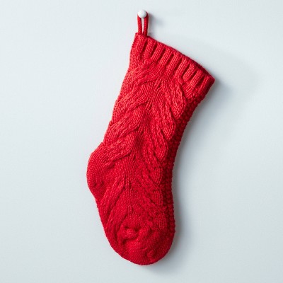 Solid Cable Knit Christmas Stocking - Hearth & Hand™ with Magnolia