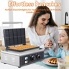 Commercial Electric Waffle Cone Maker Stainless Steel Ice Cream Waffle Cone Machine Nonstick Mold - 4 of 4