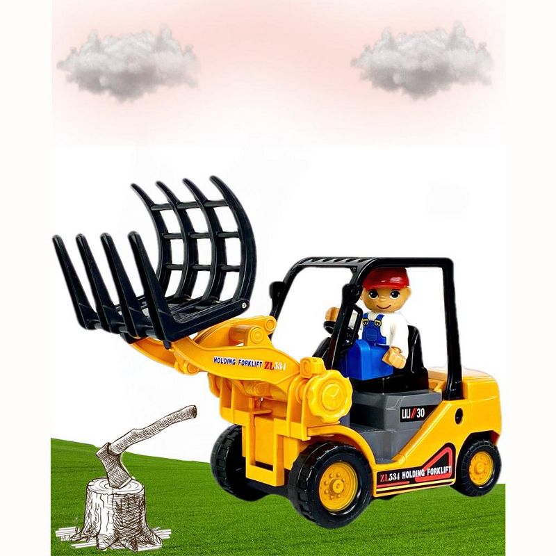 Big Daddy Light Weight Construction Trucks Series Fully Functional Claw Grabber Tractor, 5 of 6