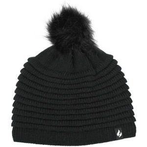 Women's Cannes Ribbed Hat With Pom Pom - 1 of 3