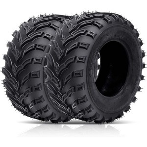 2PCS 26x9-12 TL ATV/UTV Tires, 26x9x12 6 PR Rubber All Terrain Tire, 16mm Tread Depth, 410 LBS Loading Capacity - 1 of 4