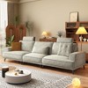 Luck Live 118.1 inch living room sofa modern comfortable sofa  medium firmness cushions removable cover  wide armrests - 2 of 4