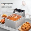 ROVSUN 11.4QT 2500W Electric Deep Fryer w/Basket & Lid, Countertop Kitchen Frying Machine, Temperature Adjustable Stainless Steel French Fryer - 2 of 4