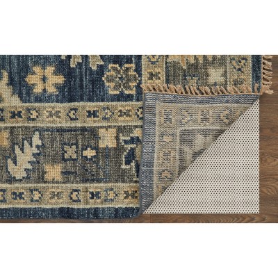 Fillmore Blue and Gray Hand-Knotted Wool Area Rug