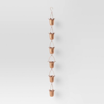 40" Metal Decorative Rain Chain Copper - Smith & Hawken™