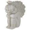 Northlight 7.5" Ivory Left Facing Sleeping Cherub Angel Outdoor Garden Statue - 3 of 4