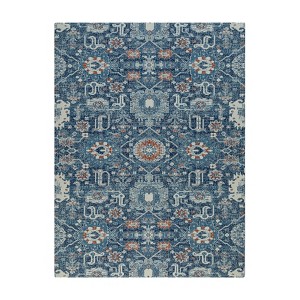 36"x48" Alta 1/2" Rug'D Chair Floor Mat Blue/Ivory - Anji Mountain: Durable, Indoor Use, Easy to Clean - 1 of 4