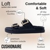CUSHIONAIRE Loft Women’s Slide Sandal – Double Buckle Slip-On with Woven Detail, Adjustable Straps & Memory Foam - 2 of 4