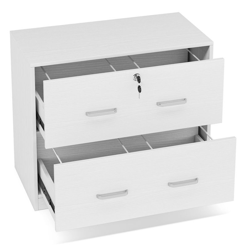 Tribesigns 31.5'' Wood 2-Drawer Lateral Storage File Cabinets, 4 of 8