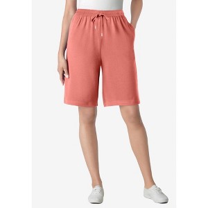 Woman Within Plus Size Sport Knit Short - 1 of 4