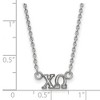 Black Bow Jewelry Sterling Silver Chi Omega Greek Life Necklace 18 Inch - image 2 of 4