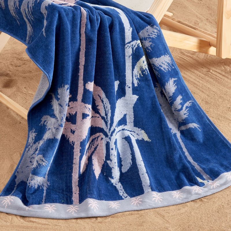 Cotton Jacquard Printed Beach Towel 2 Pack - Great Bay Home, 3 of 8