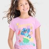 Girls' Stitch's Juice Stand Short Sleeve Graphic T-Shirt - Purple - 2 of 4