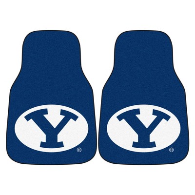 NCAA BYU Cougars Carpet Car Mat Set - 2pc